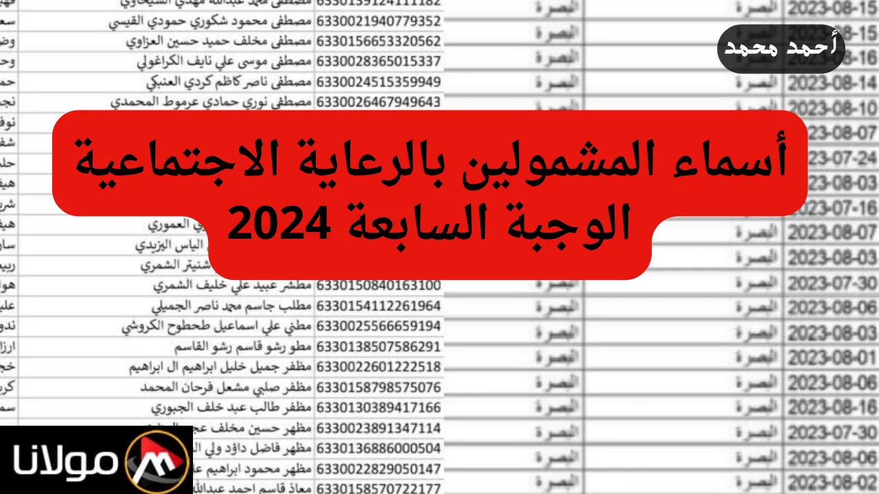 رابط كشوفات أسماء مستفيدي الرعاية الاجتماعية 2024 في العراق موقع وزارة العمل العراقية