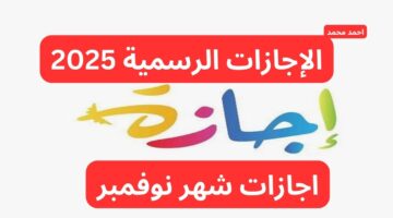 عشر ايام اجازات شهر نوفمبر.. ما هي مواعيد الاجازات الرسمية في شهر نوفمبر؟.. الإجازات الرسمية 2025