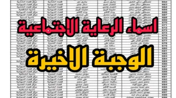 هنا.. رابط الاستعلام عن أسماء المشمولين بالرعاية الاجتماعية الوجبة الأخيرة بالعراق 2024 فور الصدور