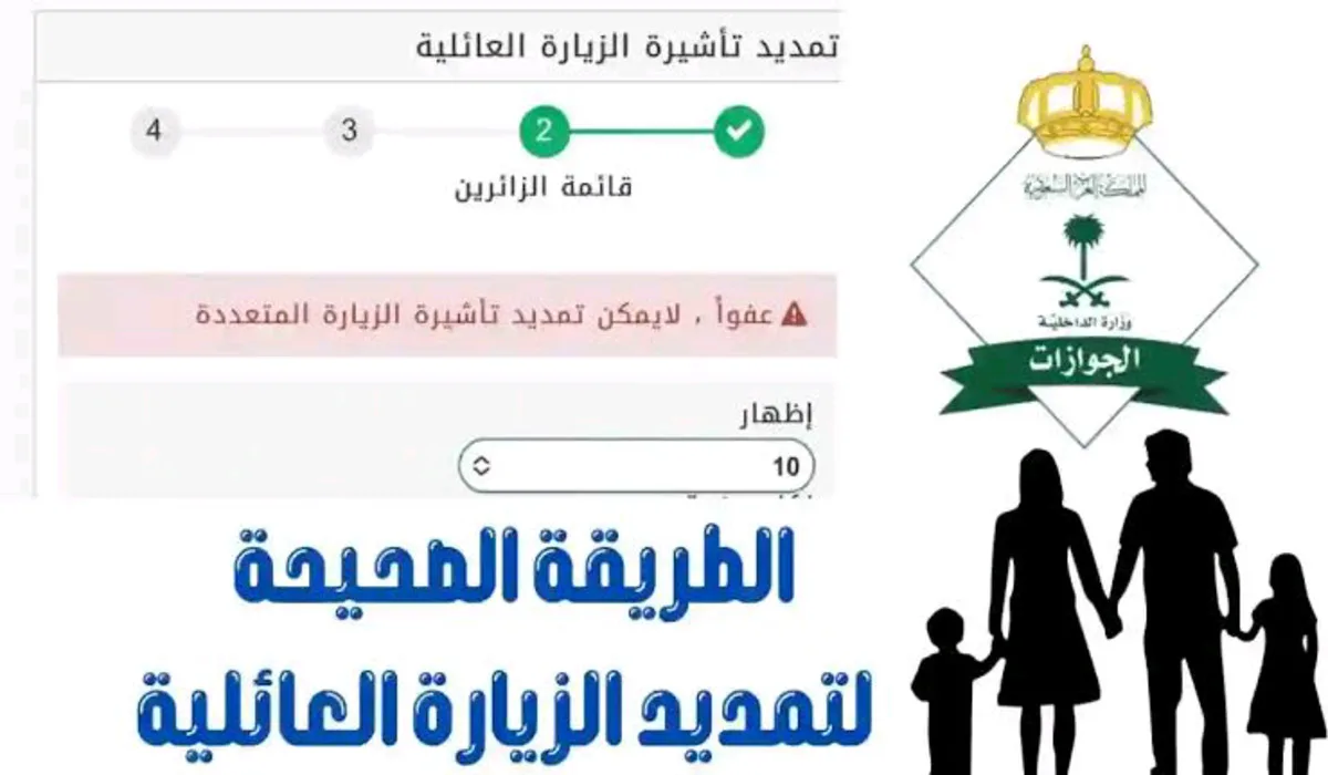 الطريقة الصحيحة لتمديد تأشيرة الزيارة العائلية عبر أبشر وأهم شروط المطلوبة للتقديم