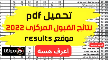 نتائج القبولات 2025.. رابط مباشر للاستعلام عن نتائج القبول المركزي 2024-2025 بالرقم الامتحانى وتحميلها PDF من موقع نتائجنا