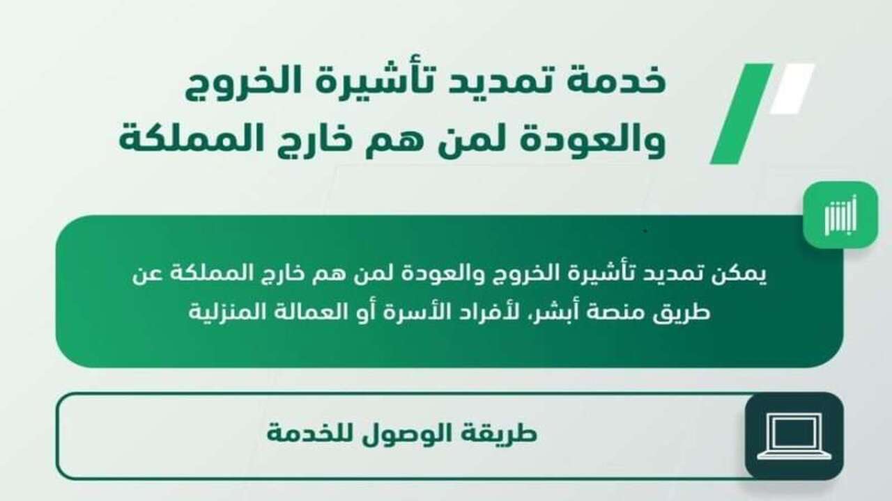 رسوم تجديد تأشيرة الخروج والعودة لمدة شهرين والشروط المطلوبة 1446