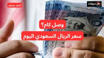 هتفك بكام؟.. سعر الريال السعودي مقابل الجنيه المصري اليوم السبت 12-10-2024 مفاجأة!