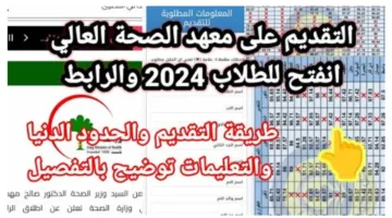 “سجل الان moh.gov.iq”رابط التقديم في معهد الصحة العالي بالعراق 2024 والشروط المطلوبة