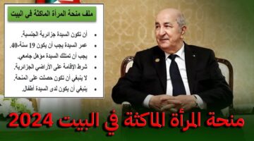 800 د.ج مقدمة من الوكالة الوطنية للتشغيل.. خطوات التسجيل فى منحة المراة الماكثه بالبيت الجزائر 2024 وشروط التسجيل المطلوبة