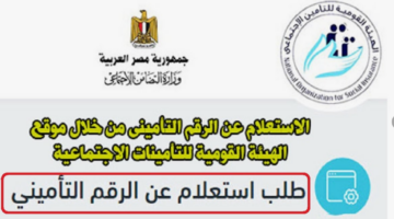 “بخطوات سهلة”.. استعلام عن التأمينات بالرقم القومي 2024 عبر موقع الهيئة القومية للتأمينات الاجتماعية nosi.gov.eg