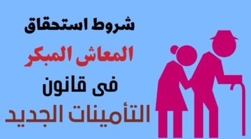 الحكومة المصرية تعلن رفع سن المعاش المبكر وزيادة المدة التأمينية وشروط التقديم على المعاش المبكر