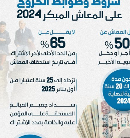 شروط المعاش المبكر لمواليد الثمانينات.. آلية جديدة تطبق في يناير 2025 لمن يتجاوز 43 عام